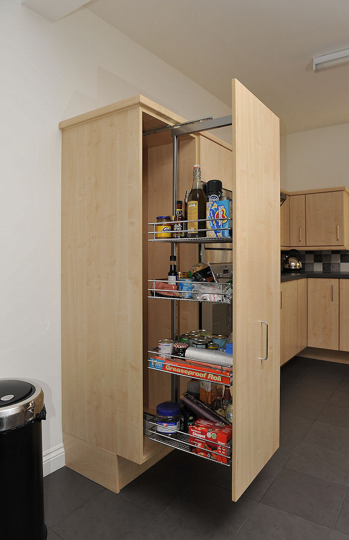 Tall pull out wall unit accessible