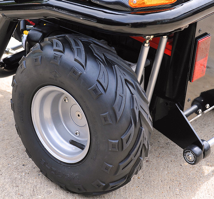 Aggressive off road wheelchair tyre