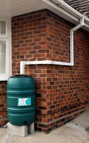 Water Butt or barrel. Rainwater is essential!