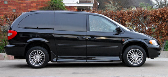 Suspension raised and ramp up/door closed. Compare to photo above