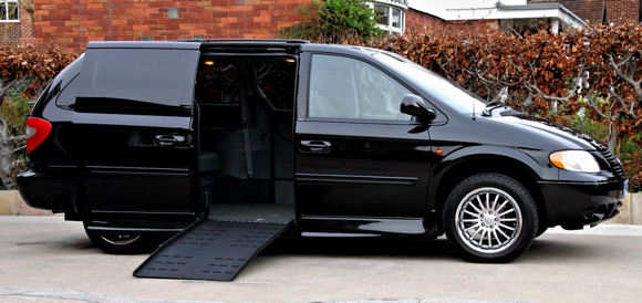 Dodge Caravan SXT with suspension & ramp lowered