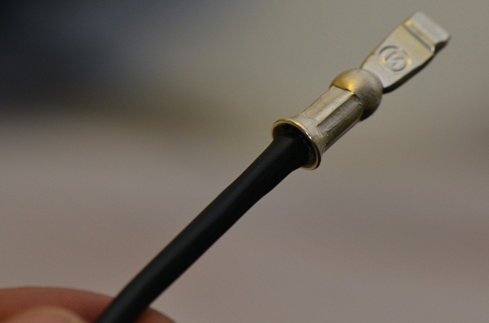 Connector crimped aand soldered ready to fit