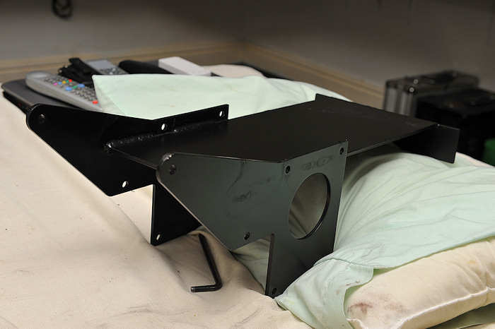 narrowed battery tray welded