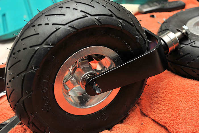 drill the front caster