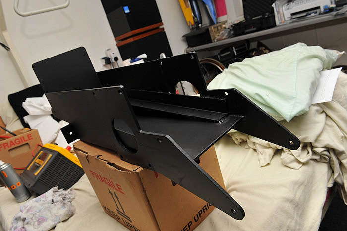 completed narrowed powerchair battery tray