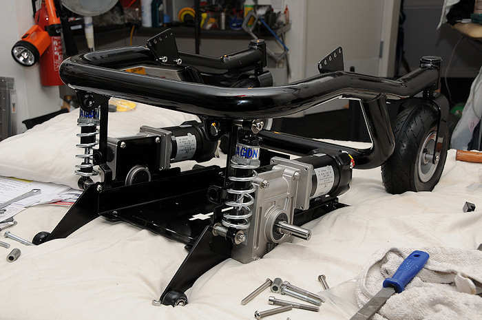 main power wheelchair frame