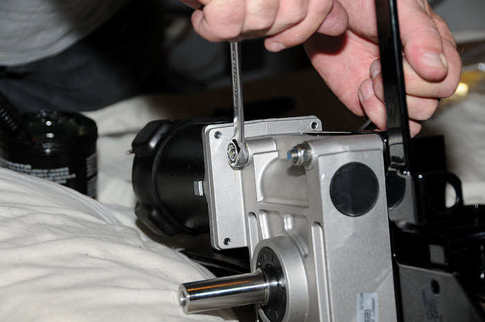 Fitting power wheelchair motor