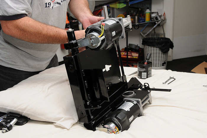 a pair of wheelchair motors fitted