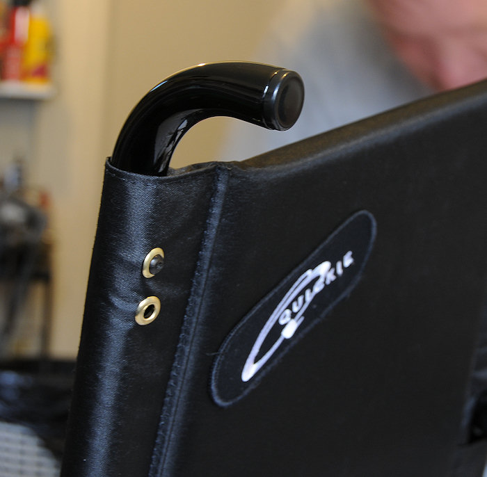 sling back seat upholstery and powder coated seat back frame