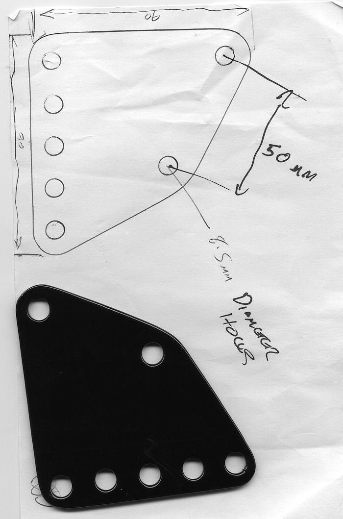 Seat bracket drawing